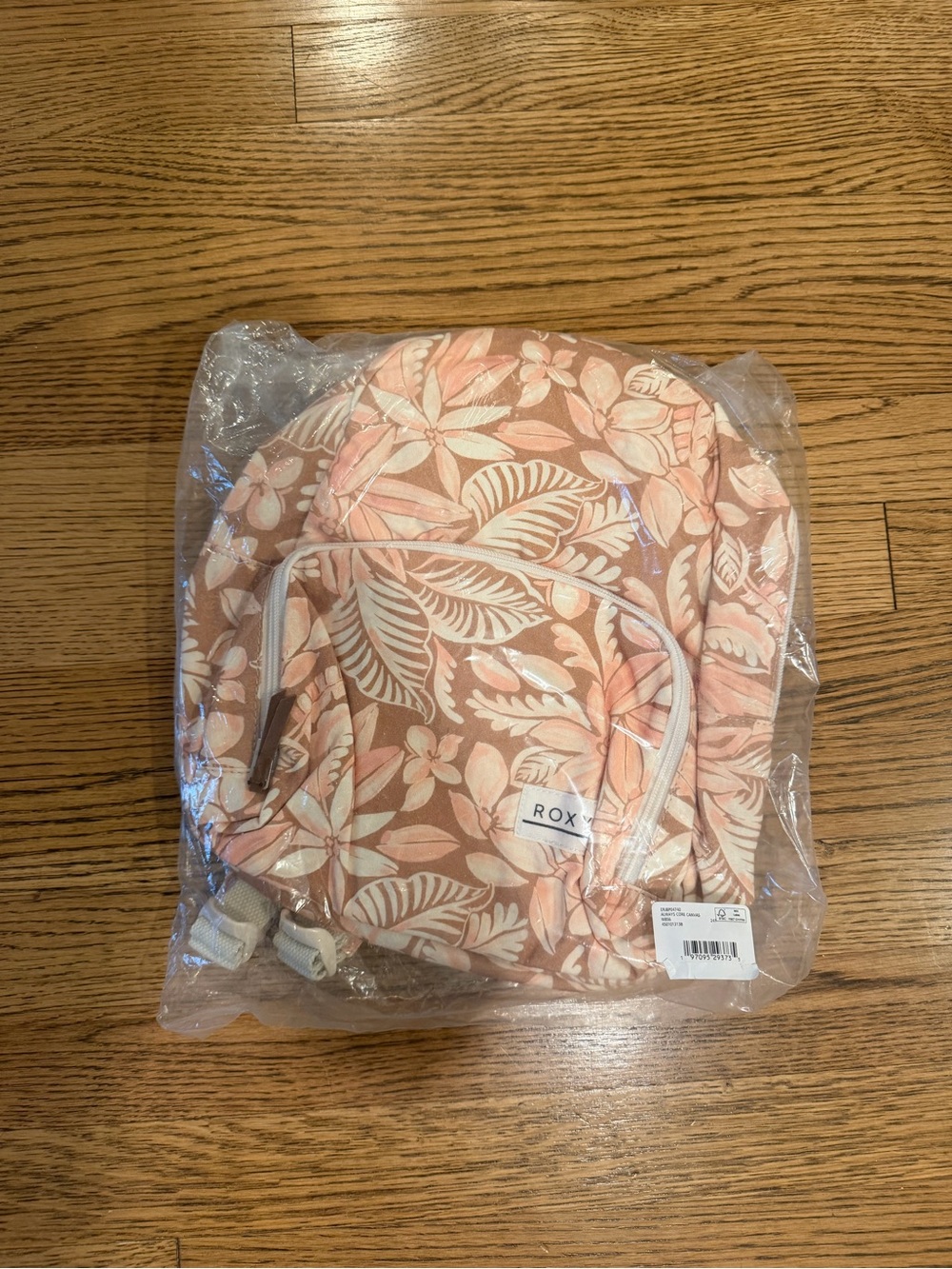 Roxy Kids Floral Coral & Cream Backpack